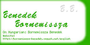 benedek bornemissza business card